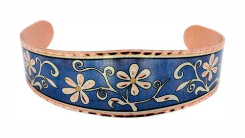 BF 06 Blue Floral Design Bracelet