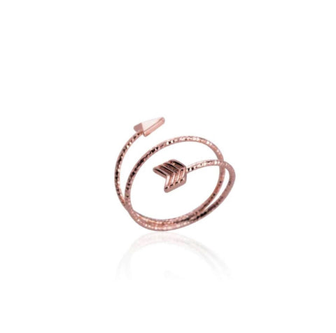 Rose Gold Arrow Adjustable Ring