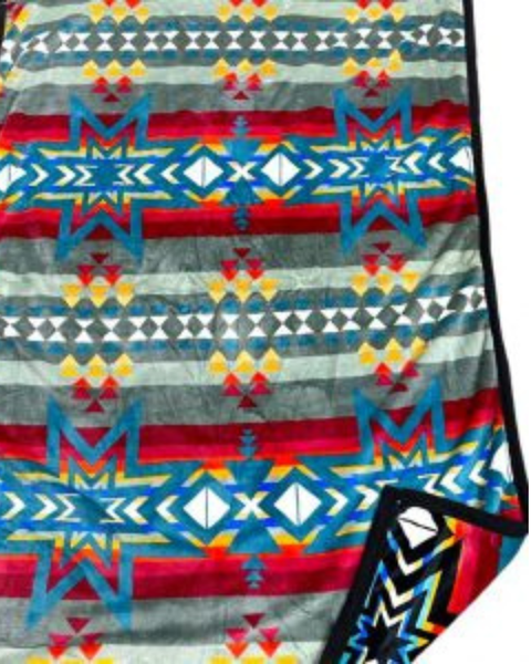 Native Print Throw Blanket