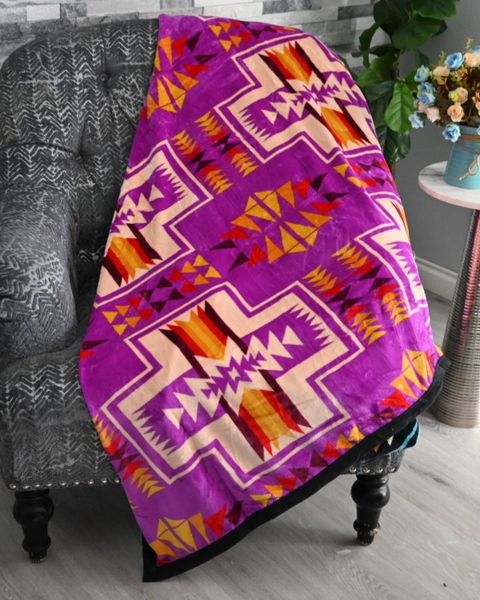 Native Print Throw Blanket