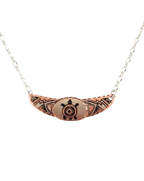 Copper Turtle Design Choker