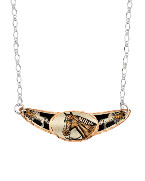 Copper Horse Design Choker