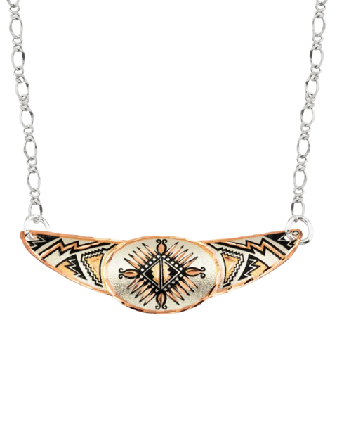 Copper Sunburst Design Choker