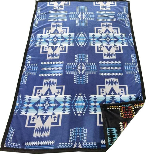 Native Print Throw Blanket