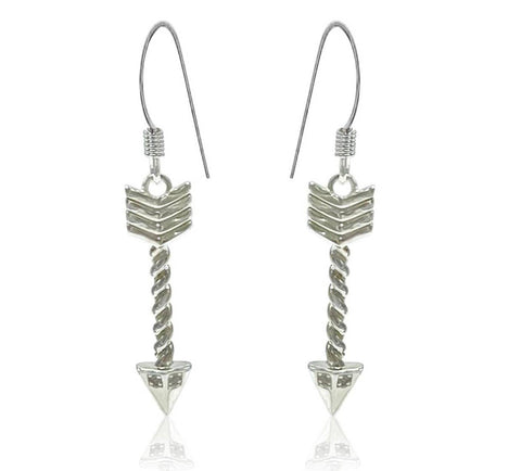 Stainless Steel Arrow Design Earrings