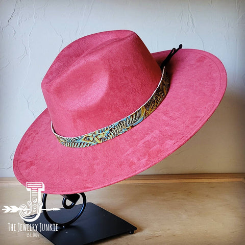 Dallas Turquoise Embossed Leather Hat Band