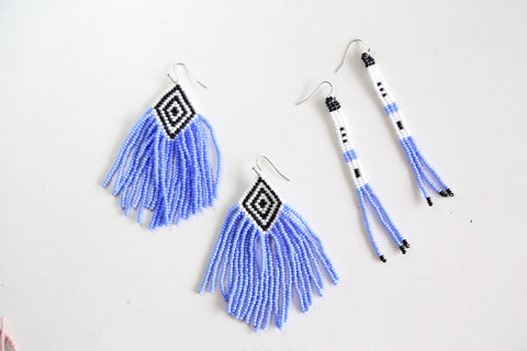 Marlin Skinny Beaded Earrings
