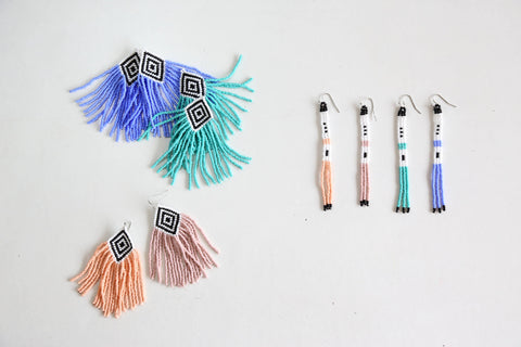 Marlin Skinny Beaded Earrings