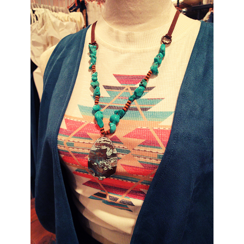 Tribal Print Muscle Tee