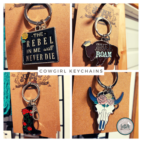 The Rebel Cowgirl Keychain
