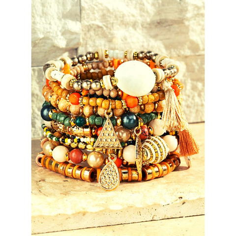 Golden Bracelet Stack