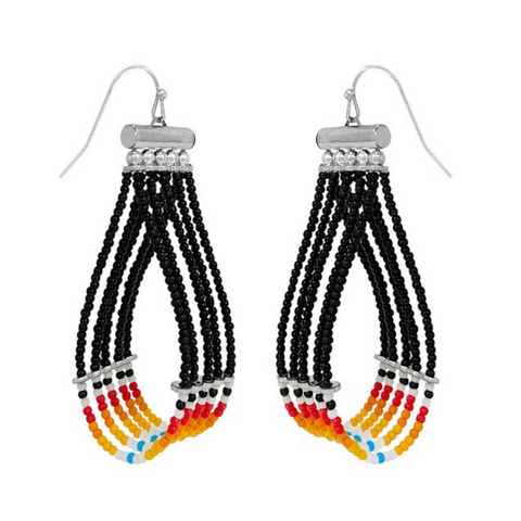 Teardrop Beaded Earrings