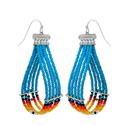 Teardrop Beaded Earrings