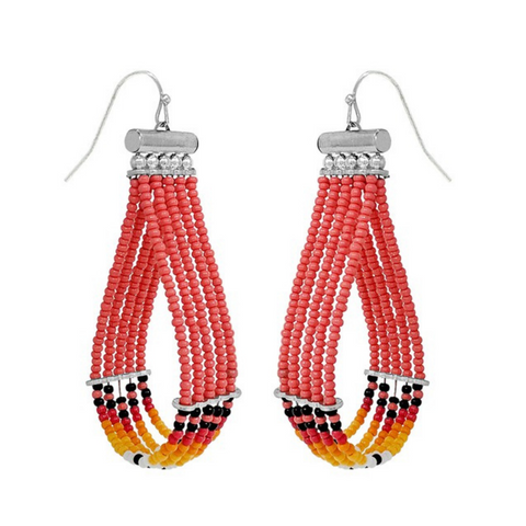 Teardrop Beaded Earrings
