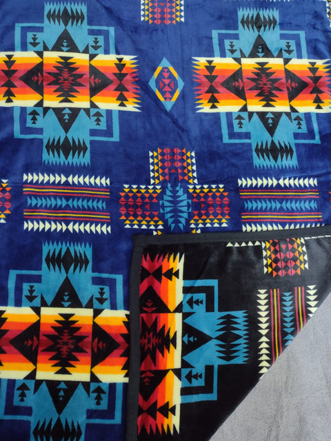 Native Print Throw Blanket