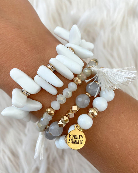 Oblong Gemstone Bracelet